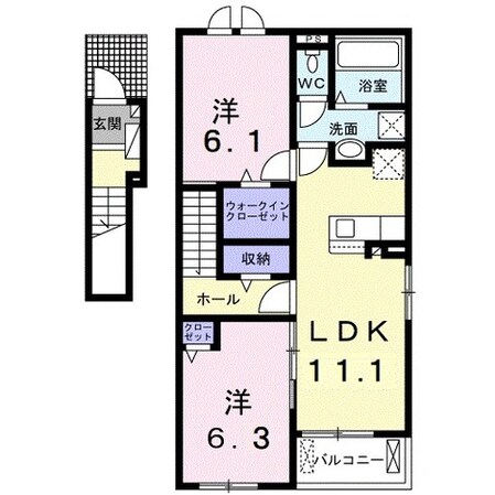 プレミアム３３番館の物件間取画像